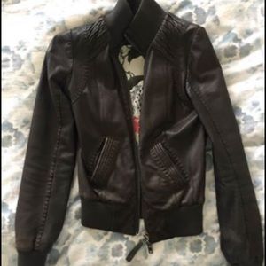 Mackage Jerry Leather Jacket - Aritzia